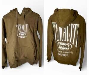 Tenaciti Designed in America Olive Logo Hoodie- NWT SM. MSRP$80